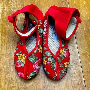 Handmade authentic Chinese cloth shoes size 7.5